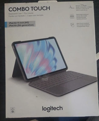 Logitech Combo Touch Keyboard Case iPad Air 11-inch (M2) 5th Generation NEW - Image 1 of 2
