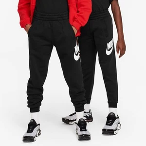 YOUTH UNISEX NIKE CLUB FLEECE JOGGERS_BLACK/WHITE FD2995-010-SIZE M - Picture 1 of 3