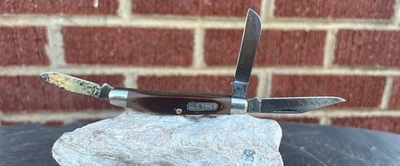 Vintage Schrade 340T Old Timer Pocket Knife Factory Edge Lubbock PCA Logo - Image 1 of 4