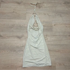 Nuevo con etiquetas Vestido Murci Crema Halter Bodycon Escote Redondo Mini Sin Nivel Para Mujer’s 4 - Imagen 1 de 4