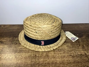 MLB Boston Red Sox 47 Twins Hat unisex summer fedora  straw hat with band *NEW* - Picture 1 of 6