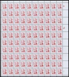 Scott #2179b Virginia Apgar Sheet of 100 Stamps - MNH P#B1 LR - Picture 1 of 3