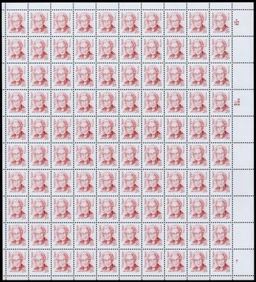 Scott #2179b Virginia Apgar Sheet of 100 Stamps - MNH P#B1 LR - Image 1 of 3