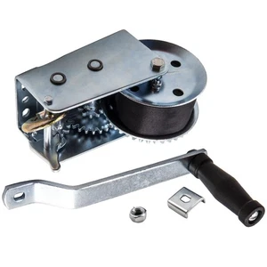 Cabrestante manual universal 2000 lb 20 ft x 2" correa para remolque de barco RV ATV elevación - Imagen 1 de 20