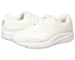 Brooks Z5026* Mens White Leather Addiction Walker 2 Sneakers Size 9EE - Picture 1 of 8