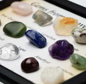 1 Set of 15 Healing Crystal Natural Gemstone Reiki Chakra Stone Kits - Picture 1 of 4