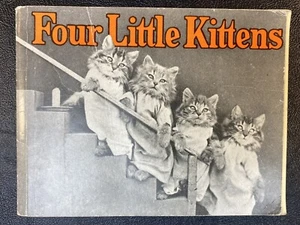 1982 Four Little Kittens Vintage Cat Taxidermy Picture Book - Picture 1 of 4
