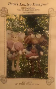 Modello artigianale vintage: cesto Hope 14" pieno d'amore - disegni Pearl Louise - Foto 1 di 3