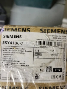 SIEMENS Circuit Breaker 5SY4106-7 - Picture 1 of 4