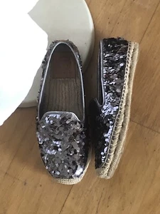 * TORY BURCH* TRAUMHAFTE ESPANDRILLES* PAILLETTEN SILBER*Gr. 40 Top * NP 345,- - Bild 1 von 6
