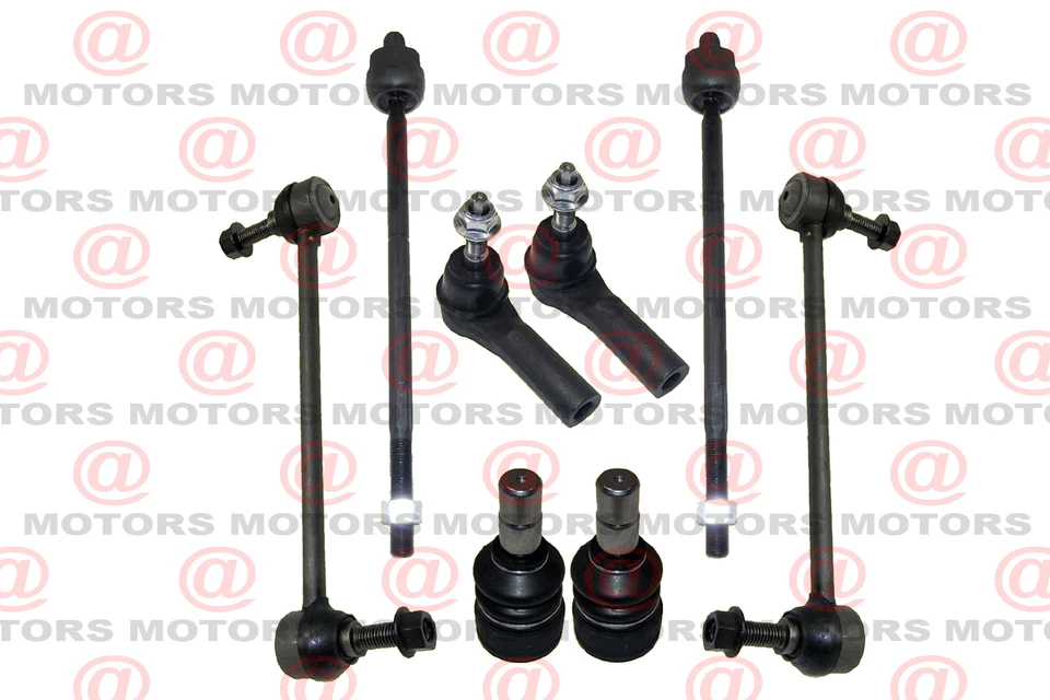 Barras estabilizadoras extremos de cremallera y bolas de dirección delanteras Ford Mustang 2005 a 2009 Foto 1 de 4