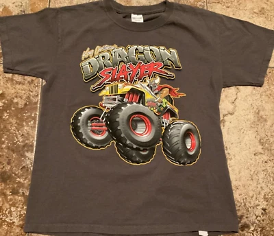 MONSTER TRUCK GRAPHIC T-SHIRT KREG CHRISTENSEN DRAGON SLAYER ( YOUTH M ) - Image 1 of 4