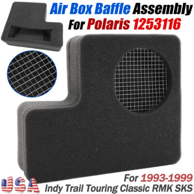 For Polaris 93-99 Indy Trail Touring Classic RMK Air Box Baffle Assembly 1253116 - Image 1 of 4