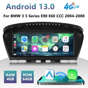 8.8 Inch For BMW 3 5 Series E90 E60 CCC 2004-2008 Carplay Android 13 Radio GPS - Picture 1 of 20
