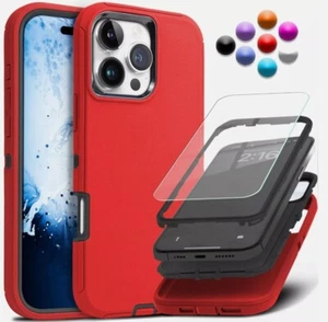 Shockproof Heavy Duty Case For iPhone 16 15 14 Plus 13 12 11 Pro Max Rug Cover - Picture 1 of 21