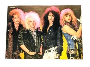 POISON / C.C. DEVILLE / FULL BAND MAGAZINE FULL PAGE PINUP POSTER CLIPPING (6) - Picture 1 of 1