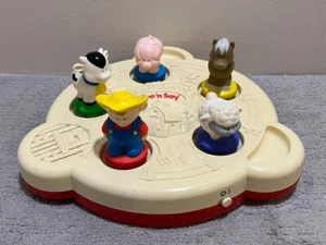 See n Say Old McDonald Farm Animals Sounds Musical Toy Mattel 1995 Vintage - Picture 1 of 5