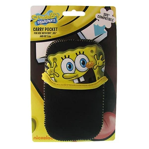 Nintendo DS Funda Spongebob Squarepants Negro Llevar Gaming Amarillo Dsi 3DS - Imagen 1 de 1