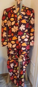 NWT Shinesty Suit Jacket & Pants w/ Tie size 44/ 40 X 35 Thanksgiving Rake Me Up - Picture 1 of 8