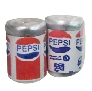 Casa de muñecas miniatura comestibles latas de refresco Pepsi Pop (4) tienda cocina nevera - Imagen 1 de 6