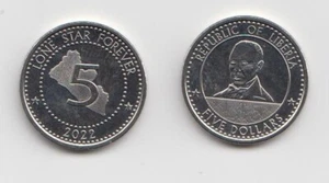 LIBERIA: L$ 5 Coin - 2022 in MINT UNC condition - Picture 1 of 1