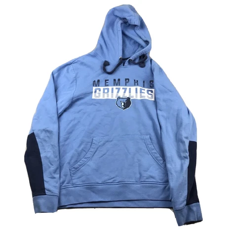 Memphis Grizzlies Hoodie Men Medium Blue NBA Graphic Pullover Hooded Sweatshirt* Cover