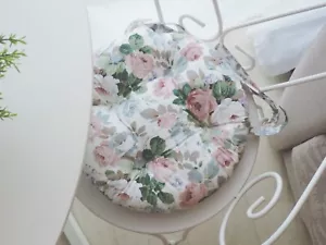 Shabby chic seat cushion Many sizes, chair cushion, Dining Chair Pad with ties - Picture 1 of 4
