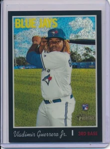 2019 Topps Heritage High Number Vladimir Guerrero Jr Black Chrome Refractor #16/ - Picture 1 of 2