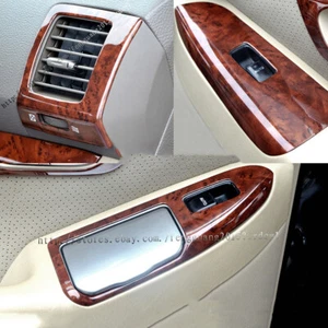 For Toyota Land Cruiser Prado FJ120 2003-09 Wood Grain WOOD DASH KIT TRIM PANEL - Picture 1 of 7