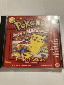Pokemon Project Studio Red Version PC 1999 The Learning Company CD - Picture 1 of 6