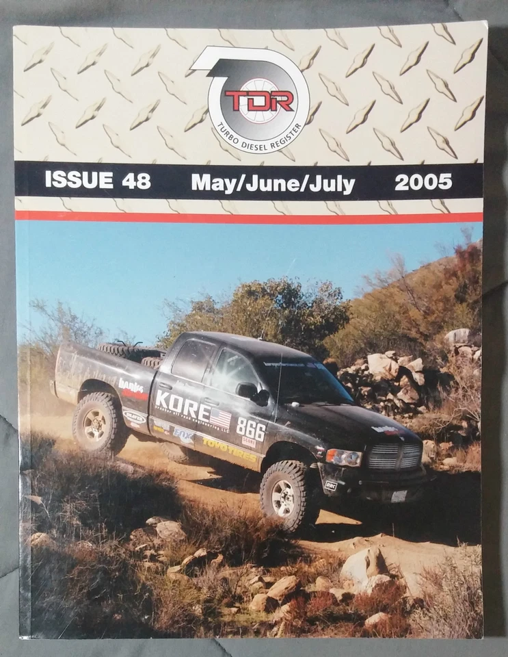TDR TURBO DIESEL REGISTER MAGAZINE DODGE RAM CUMMINS #48 MAY JUNE JULY 2005 Foto 1 de 1