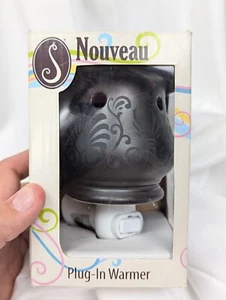 ScentSationals Accent Wax Warmer Black Nouveau Plug In Slow Burn Light - Picture 1 of 8