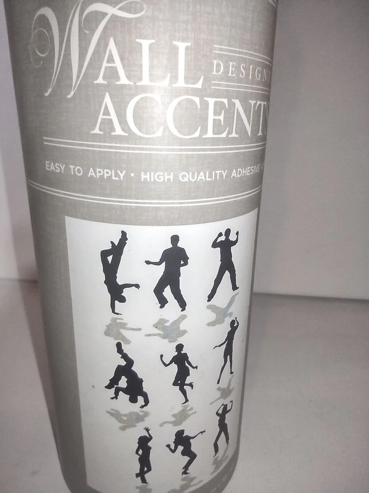 Wall Accents Adhesive Art Foil Designer 2010 People Dancing with Shadows Small - Image 1 of 4