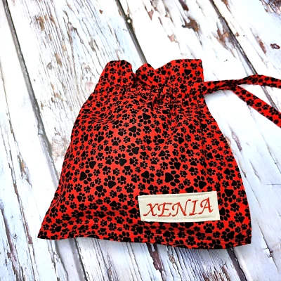 Bolso con cordón personalizado con nombre personalizado bordado Foto 1 de 4