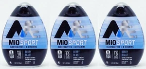 3x Mio Sport BERRY BLAST Liquid Water Enhancer Drink Mix Tropfen B Vitamine - Bild 1 von 2