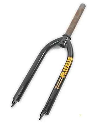 Cuda Fluxus BMX 20"" 1"" 25,4 mm vordere Gabel schwarz ohne Gewinde oder Gewinde 22,2 mm