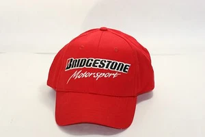 Bridgestone Motorsport Red Baseball Hat Cap 100 Cotton Adjustable - Picture 1 of 11