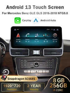 Radio de navegación con pantalla táctil Android Carplay de 12,3"" para Benz GLE GLS NTG5,0/5,1/5,2 - Imagen 1 de 10