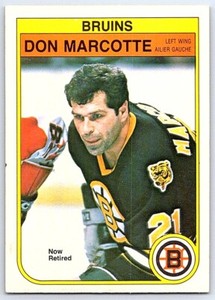 1982-83 O-Pee-Chee Don Marcotte Boston Bruins #14