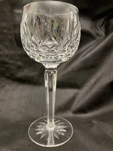 WATERFORD Crystal 1 Lismore Wine Glass 7 3/8" Tall Signed- Elegant! - Picture 1 of 6
