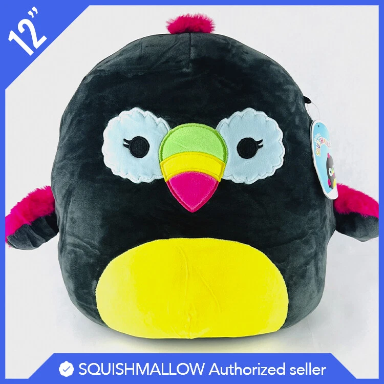 Squishmallow Kellytoy Stuffed Plush Black Light Sunny the Bumble Bee 8"