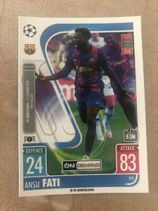 TOPPS MATCH ATTAX Champions League 21/22 on demand N. 20 Fati - Picture 1 of 2