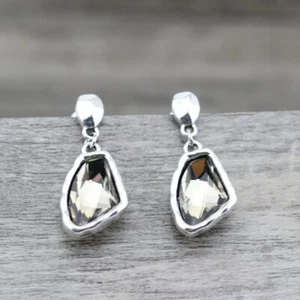Handmade Uno STYLE De Único 50's Earrings SMOKY YELLOW (M30) - Picture 1 of 6