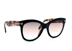 TOM FORD WALLACE TF870 05F BLACK/ HAVANA BROWN GRADIENT AUTHENTIC SUNGLASSES - Picture 1 of 15