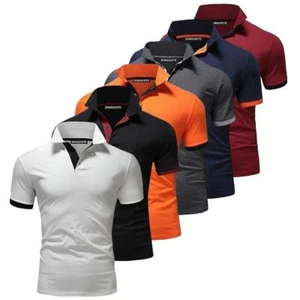 Sommer Poloshirt Kurzarm Herren Elegant Freizeit Luxus - Bild 1 von 14