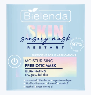 Bielenda Moisturising Prebiotic Illuminating Mask Coconut Almond Oil Collagen  - Image 1 of 2