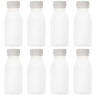 8 Glas-Milchflaschen mit ABS-Deckeln für Saft, Smoothies und Süßigkeiten