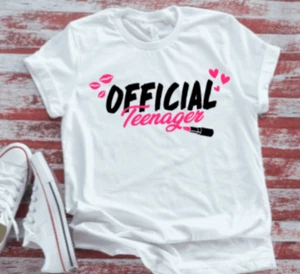 Offizielles kurzärmliges T-Shirt Teenager Geburtstag Mädchen Unisex weiß - Bild 1 von 2