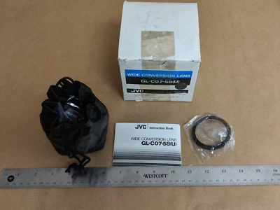 JVC TV Camera Wide Conversion Lens GL-C07-58(U) Victor Company of Japan - Image 1 of 4
