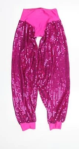 Danse De nes Girls Pink Nylon Blend Harem Trousers Size W24 L30 - Picture 1 of 12